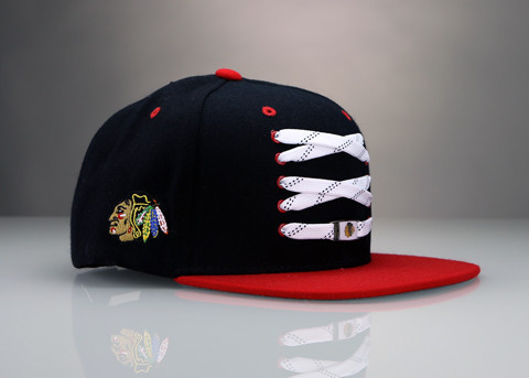 chicago blackhawks lace hat